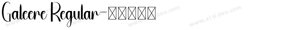 Galeere Regular字体转换